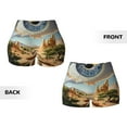 thumbnail image 5 of Picia Surreal Desert Eye Landscape Printed Workout Shorts for Women Seamless Scrunch Butt Lifting High Waisted Yoga Gym Booty Running Moisture-wicking Short Pants-Large, 5 of 9
