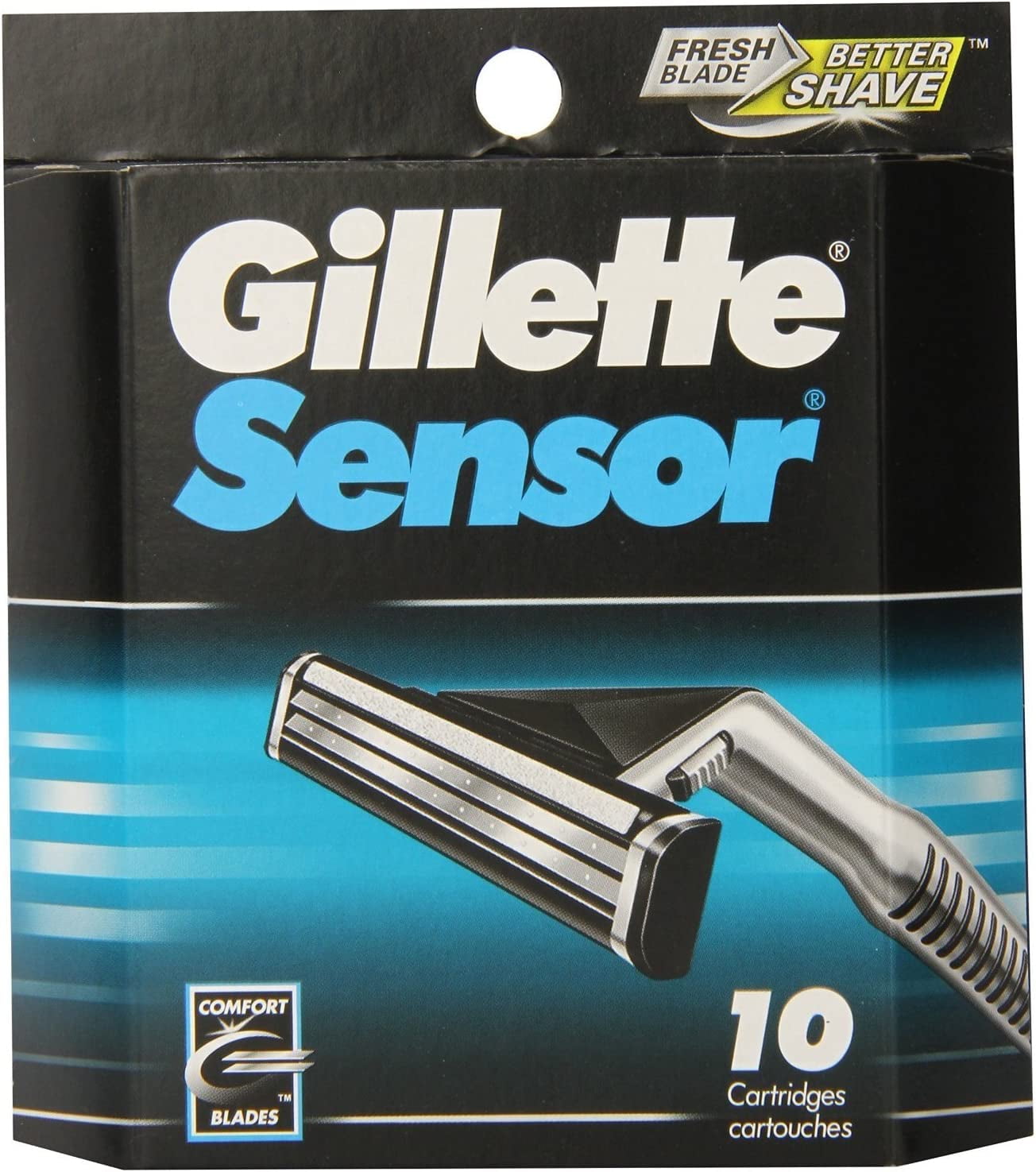Gillette Sensor Excel Refill Blade Cartridges, 10 Ct. (Pack of 3), 30 Total Refills