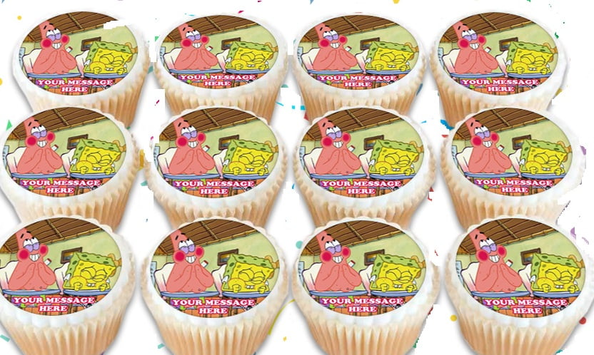 24 muffin/cupcake super mario deco edible birthday unleavened disc
