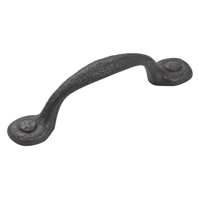Hickory Hardware P3001-BI-25B 3 Po Raffiné Rustique Centre à Centre Pull&44; Fer Noir - Pack de 25