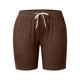 thumbnail image 4 of MKLEKYY Pantalones Cortos Para Correr Para Mujer, Con Cordón Ajustable, Cintura De Color, Cómodos, Elásticos, Lisos, Pantalones Casuales Con Bolsillo Para Mujer, 4 of 4