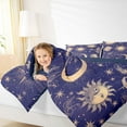 thumbnail image 5 of Feelyou Hippie Sun Moon Bedding Comforter Set, Mystic Western Constellation Twin Comforter Sets, Bohemian Stars Print Reversible Bedding Set, Microfiber Bedroom Decor, 2-Piece, 5 of 9