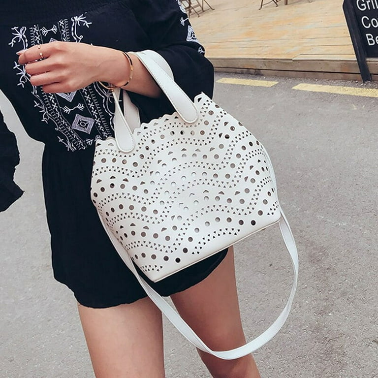 Large Capacity Hollow Out Tote Bags For Women Luxury Designer