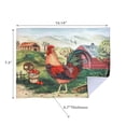 thumbnail image 2 of Microfibre Drying Mat Roosters, 2 of 3