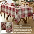 thumbnail image 4 of Christmas Sully Tartan Plaid 52 x 52 Inch Square Fabric Tablecloth, 100% Woven Cotton Holiday Table Cover for Dining Party, Buffet and Banquet, 4 of 8