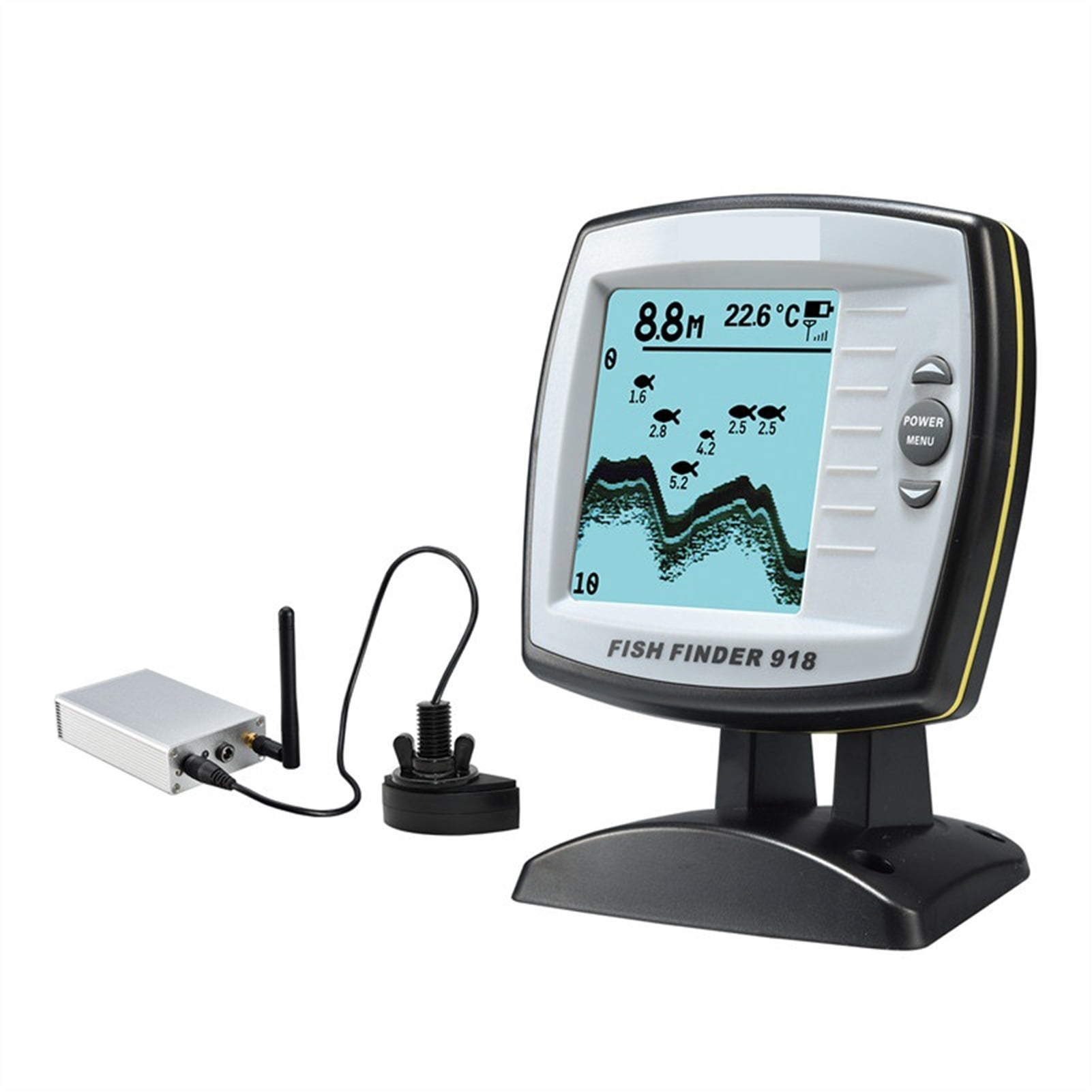 Remote Control Bait Boat Fish Finder 3.5" LCD Perating Range 300m Depth Range 100M Wireless ,Fishing Observation Device