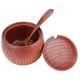 thumbnail image 5 of Contenedor de especias, caja de sal de madera con salero, recipiente para condimentos, rendimiento probado, 5 of 9