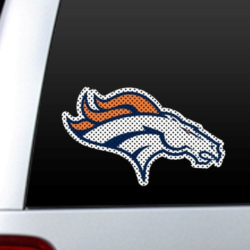 Fremont Die NFL Denver Broncos Film de Fenêtre, Grand: 12", Couleurs de l'Équipe