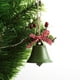 thumbnail image 2 of Campana de Navidad de 3 piezas con colgante de árbol de Navidad con lazo a cuadros de bayas (rojo, verde y blanco) JAMW Sencillez, 2 of 5