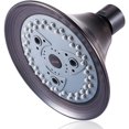 thumbnail image 1 of Oil Rubbed Bronze Shower Head, 4 Functions High Pressure Wall Mount Fixed Showerhead, 1 of 6