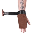 thumbnail image 4 of Guantes de protección deportivos Protector de palma de cuero de vaca Correa antideslizante resistente al desgaste （marrón Sailing Electrónica, 4 of 5