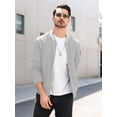 thumbnail image 6 of Colsmile Men's Bomber Jacket, Casual Lightweight Zip Up Varsity Jacket, Fashion Outerwear for Men, 6 of 8