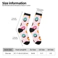 thumbnail image 2 of Balery Colorful Donuts Calcetas Largas con Estampado para Hombre y Mujer – Suaves y Transpirables, Talla Única (US 5-11), 2 of 6