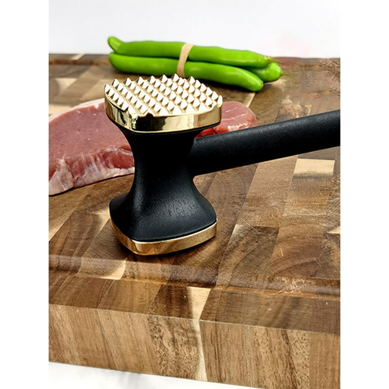 Zinc Alloy Meat Tenderizer Hammer Pork Chop Steak Loose Pounder Needle  Dual-Sided Meat Mallet Rubber Grip Handle Kitchen Tool - AliExpress