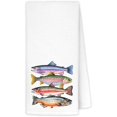thumbnail image 1 of wonima01 Fish Decor Kitchen Towels, Fishing Gifts for Women Men, Gifts for Fishing Lovers, Fish Themed Gifts Dish Tea Towels, Fishs Decorations, 16x24 Inch, 1 of 1