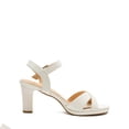 thumbnail image 2 of Sandalia DREAM PAIRS ICE-1 Tacones Gruesos Blancos 8 cm Talla 9, 2 of 6