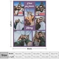 thumbnail image 4 of Fathers Day Personalised Gifts from Daughter Son-Custom Blanket with Photo Text-Customised Blankets-Multiple Colors Sizes Soft Flannel Blankets-Gifts for Dad Mum Grandma Grandfather, 4 of 6
