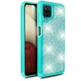 thumbnail image 4 of Value Pack + for Samsung Galaxy A12 Glitter Hard Case with Tempered Glass Hybrid Cell Phone Case Glitter Shock proof Edge Slim Bumper Scratch Cover, 4 of 4