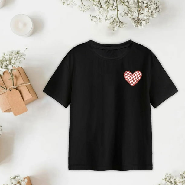 Camiseta basica para mujer camiseta de manga corta ropa suave con cuello redondo camisetas de verano para mujer camisetas para uso diario compras S Bodega Aurrera en linea