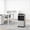 Gray + ABS+3, variant on LANKANG 42 Inch White 52 Degree Oscillating Portable Swamp Cooler 3 In 1 Ice Cooling Fan With Humidifier 3 Modes 3 Speeds