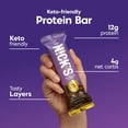 NICKS Protein Bars Triple Chocolate 12g protein 170 calories Low
