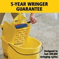 thumbnail image 3 of Rubbermaid Commercial Products WaveBrake 26 Quart Side Press Bucket and Wringer, Yellow, 3 of 10