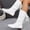 White, variant on XIMIN Women Wide Calf Boots with Side Zipper Leather Wide Cowgirl Square Toe Boots Extra Wide Calf Short Shaft Boots Boots Slouch Wide Width Ankle Boots Outdoor Footwear