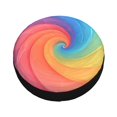 thumbnail image 3 of Multi-Size Car Tire Dust Cover Sunscreen, Corrosion, Dust And Water Keep Spare Tires Clean Rosybrown Tie-Dye Background Vibrant Colors And Swirling (2) 17 Inch, 3 of 8