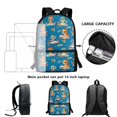 thumbnail image 4 of Jeiento Dinosaur Backpack for School Boys 3 In 1 Preschool Bookbag with Lunch Box and Pencil Case Blue Schoolbag Back Packs Elementary Middle School Bag Satchel 17inch Travel Daypack, 4 of 7
