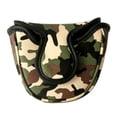 thumbnail image 1 of Cubierta de cabeza de putter de golf Soledad Protector magnético cuero grueso verde, 1 of 7