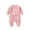 Pink, variant on Coerni Summer Baby Boy Girl Rompers Bodysuit Solid Long Sleeves Jumpsuit Playsuit One Piece Outfit Fall Winter Clothes