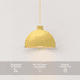 thumbnail image 3 of Lampara De Techo Colgante Decorativo Macaron Retro 36 Cm Diámetro Amarilla ilios innova Amarillo, 3 of 9
