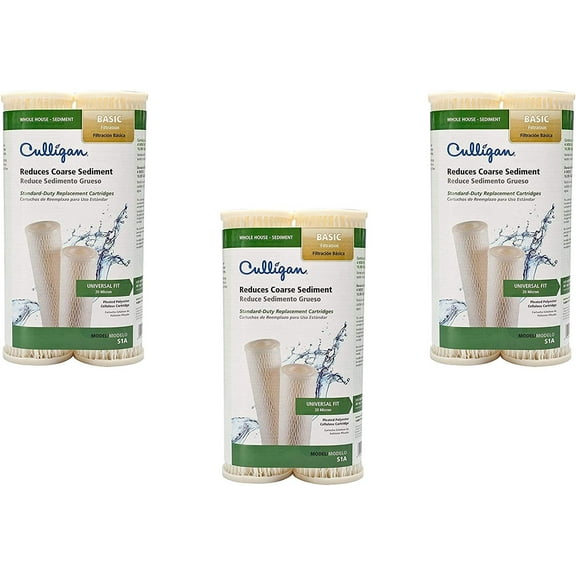 Culligan Water Whole House Standard Water Filter S1A - 16,000 Gallons - 3 Pack