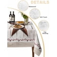 thumbnail image 2 of Farmhouse Table Cloth, Rustic Brown Country Star Barn Berry Wooden Waterproof Tablecloth for Rectangle Tables, Reusable Washable Fabric Table Cover for Restaurant Kitchen Dining Tables 60"x102", 2 of 6
