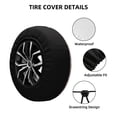 thumbnail image 2 of Pofeuu Rose Gold Glitter Splatter Print Spare Tire Wheel Cover for Car Truck SUV Camper Universal Fit Spare Tire Cover RV Spare Tire Covers-17 inch, 2 of 6