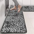 thumbnail image 2 of Kitchen Rugs Sets Of 2,Black and Tan Leopard Print Anti Fatigue Kitchen Mat Rugs Non Slip Washable,Decorative Kitchen Floor Mats for Kitchen,Sink,Laundry,17"x47"+17"x47", 2 of 5