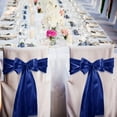 thumbnail image 4 of BlinkLLX 10 Pack Satin Chair Sashes for Wedding Chair Decoration Chair Cover Bow Ties Sash for Engagements Graduations Events Banquet Parties Supplies (Royal Blue), 4 of 7