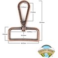 thumbnail image 3 of PinesC - Antique Copper Purse Lobster Clasp Swivel Snap Hook (1 1/2 Inch, 50 Pack), 3 of 5
