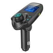 LINKPAL Bluetooth Car Wireless FM Transmitter Bluetooth Hands-Free Car Kit with FM Transmitter USB Car Charger
