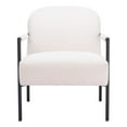 thumbnail image 3 of Chicago Accent Chair Ivory Accent Chair, Modern Style, Shearling style fabric, Plywood, Indoor Living, 3 of 5
