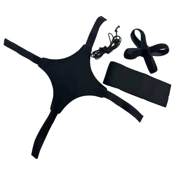 Entrenador de cinturón de fútbol Solo entrenador de patadas de fútbol para niños, entrenador de rugby de voleibol de fútbol para pelotas de tamaño 3, 4 correas negro
