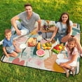 thumbnail image 7 of Bohemian Color Outdoor Picnic Blanket, Foldable Waterproof Beach Mat, Portable Beach Blanket for Beach Camping, Hiking, Family Concerts, 7 of 7