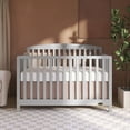 thumbnail image 6 of Dream On Me Odelle 5-in-1 Convertible Crib, Converts from Baby Crib to Toddler Bed, Day Bed, Kids Bed and Full Size Bed, Three Adjustable Mattress Height Positions, Pebble Gray, 6 of 9