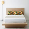 thumbnail image 6 of Yayeee Pillowcase Standard Size Set of 2 Satin Wrinkle Resistant Pillow Case, Green Retro Leaves, 6 of 7