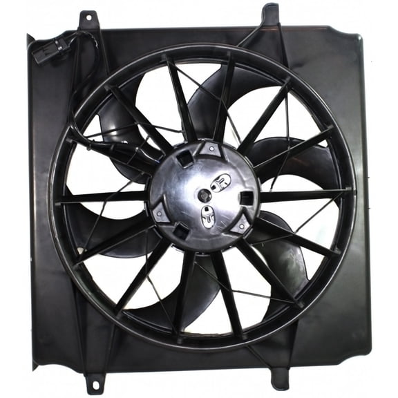 For Jeep Liberty Cooling Fan Assembly 2005 | Radiator/A/C Condenser 2.4L For CH3115143 | 55037692AB
