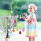 thumbnail image 5 of 48pcs Felt Easter Egg Ornaments Easter Tree Decorations Egg Shaped Hanging Decorations, 5 of 5