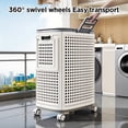 thumbnail image 6 of Joybos Wheeled Hamper, Plastic Laundry Hamper with Handle and Wheels for Easy Transport, White, 6 of 9