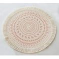 thumbnail image 7 of Fennco Styles Boho Geometric Fringe Decorative Cotton Placemats 13-inch Round, Set of 4, 7 of 7