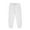White, variant on YWOAGH Girls Solid Color Sports Pants Lined with Elastic Waist Comfortable Casual Girls Sweatpants for Children Black 6-7 Years