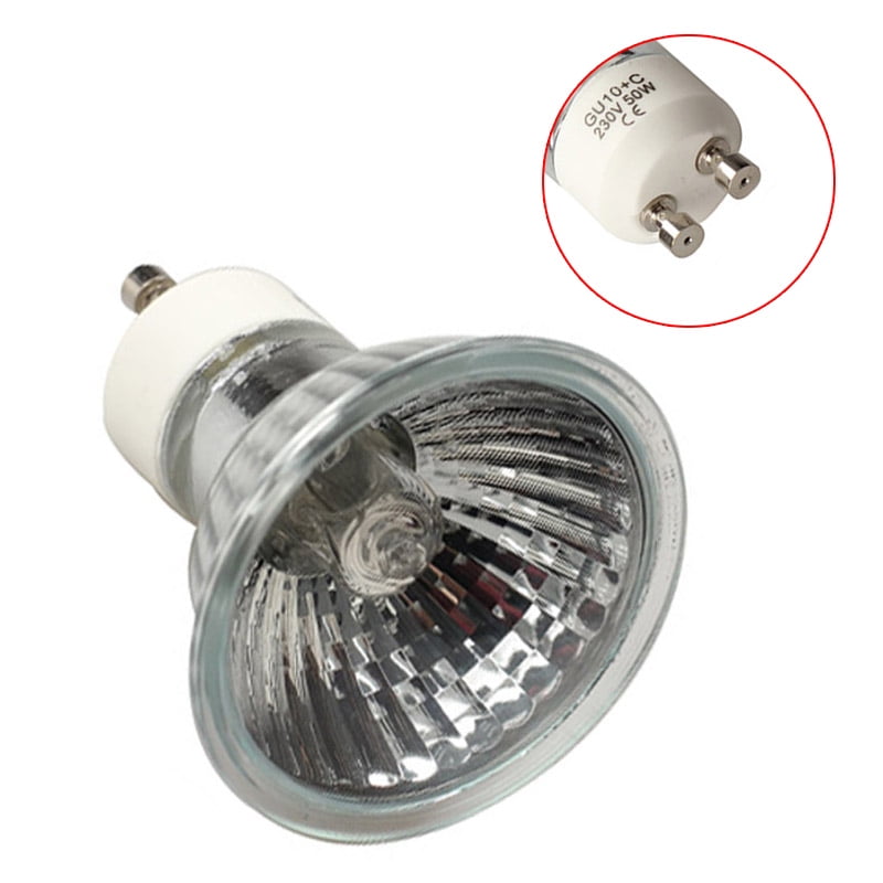Super Bright GU 10+C 50W 220V-240V Halogen Bulb Lamp Lighting Light Bulb